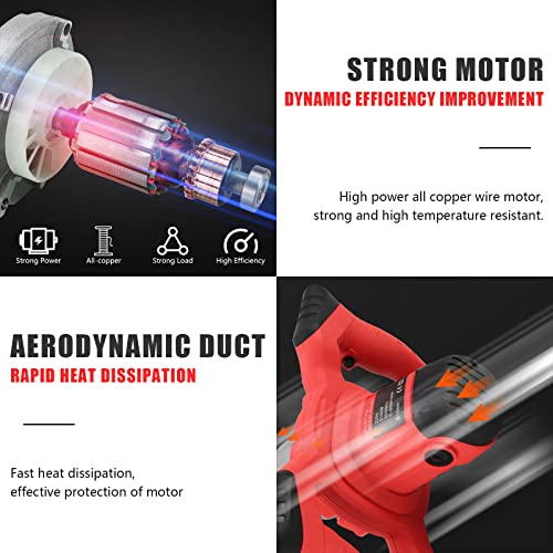 Agitator Zementmischer Industriemischer Cement mixer, 2100Watt 2-Gang Getriebe, weicher Start, mit Mörtelrührer und Zementschaufel