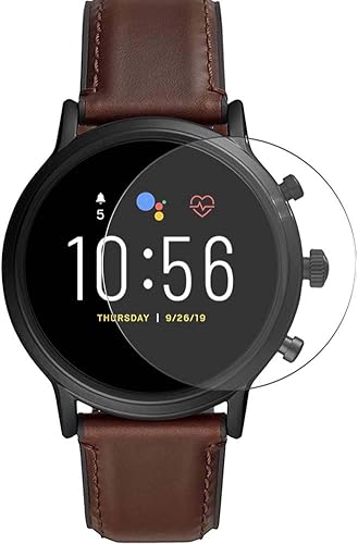 Protector de pantalla de vidrio templado (3 unidades, compatible con FOSSIL Gen 5) Smartwatch The Carlyle HR FTW4026)