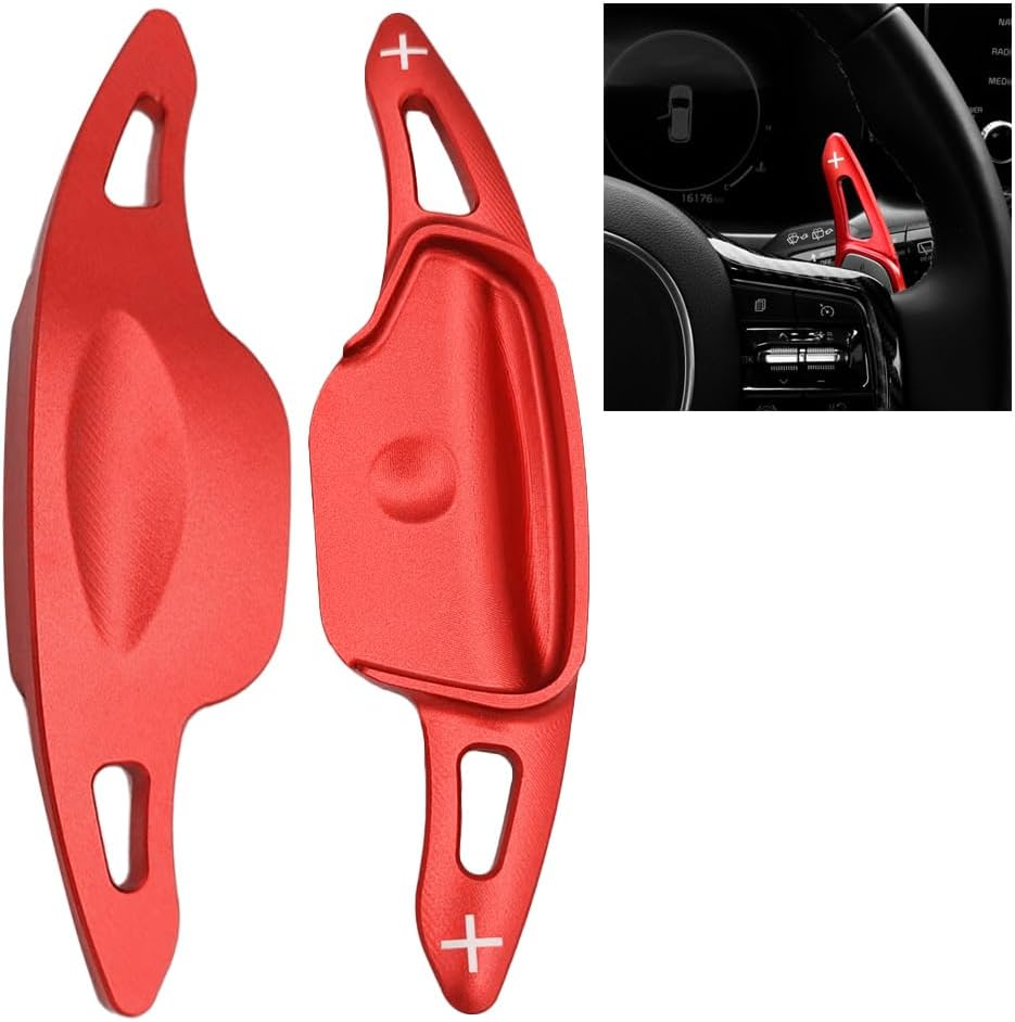 Red Steering Wheel Paddle Shifter Extension Covers For BMW 2 3 4  X1 X4 X5 X6 - Foto 5