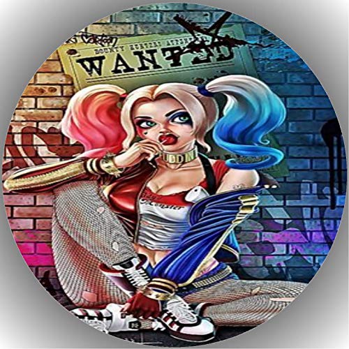 Decoración para tarta de cumpleaños Harley Quinn K3