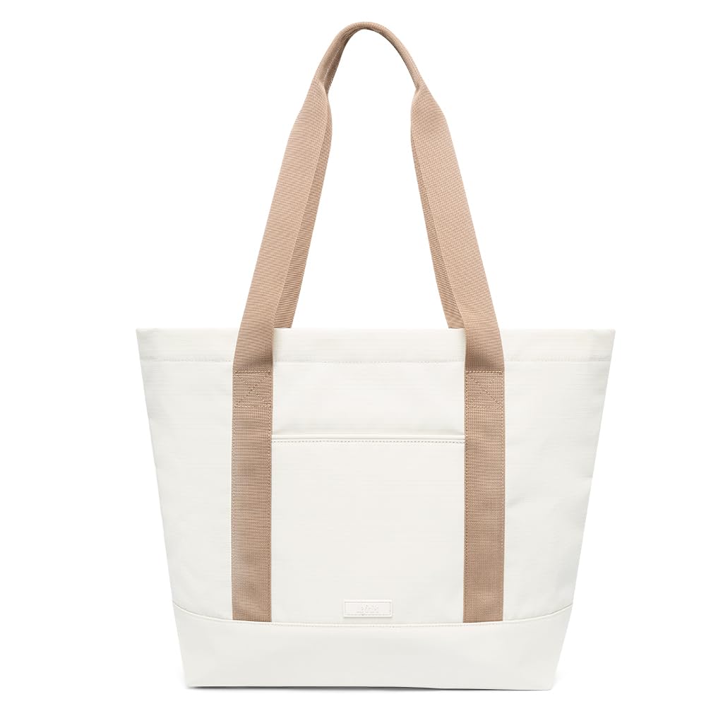 Lefrik - Bolso con cremallera- Strata Tote Bag - Diseño Urbano Minimalista - Para Portatiles de hasta 15,6" (Chalk Ripstop)
