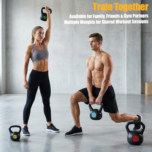 Image of NEWBULIG Hard Kettlebell Set, Strength Training Kettlebells Sets