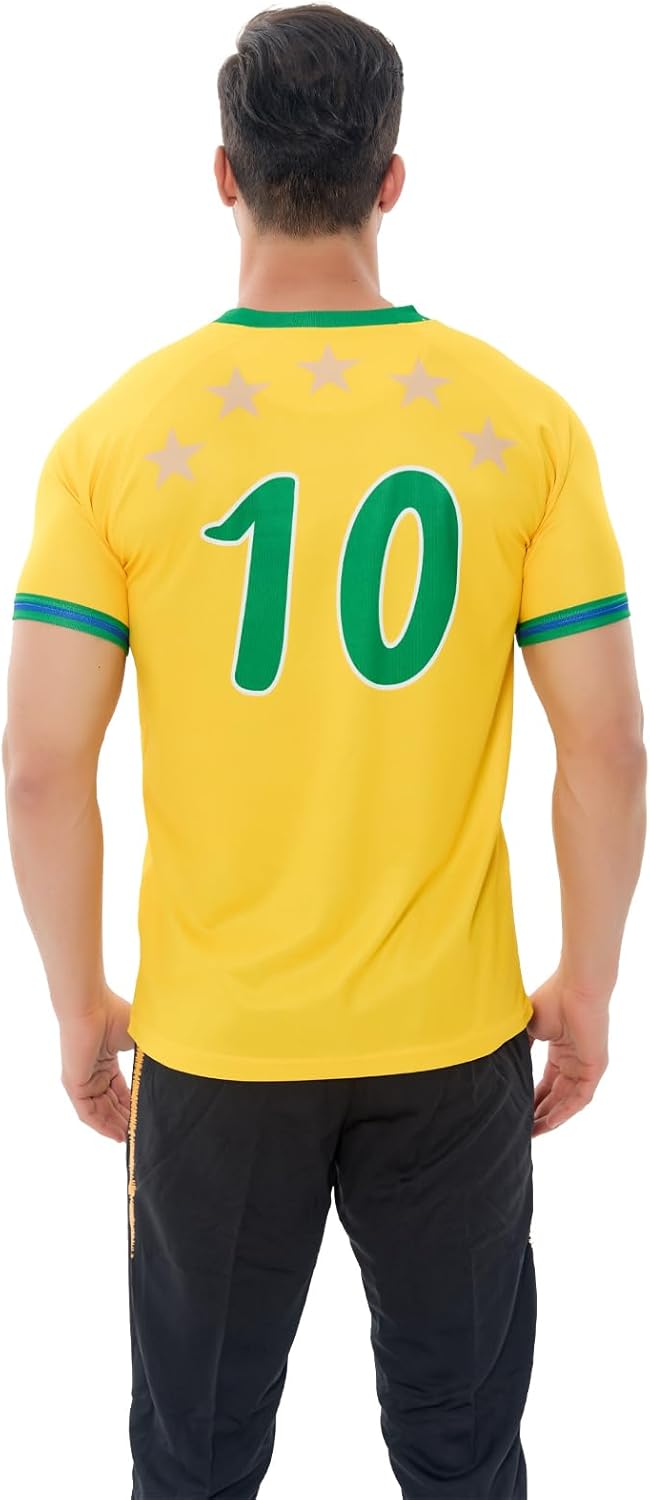 Soccer Jerseys for Men&Women S-2XL,#10 National Team Fan Soccer Practice Jerseys Football Shirt - Image 7