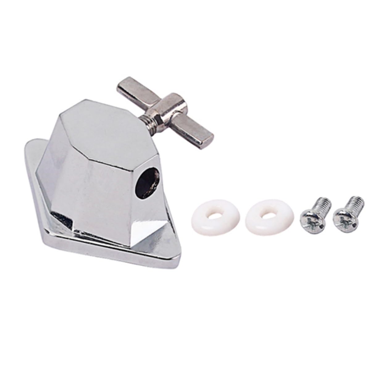 Yardwe Tom Drum Holder Mount Bracket Floor Tom Leg Bracket Metal Drum Base Plate Lightweight Durable