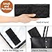 OCHEAL Makeup Brush Holder,Makeup Brush Organizer,Travel Makeup Brushes Bag Cosmetic Bags Pouch for Women Brushes Case Makeup Artist -Black Rhombus