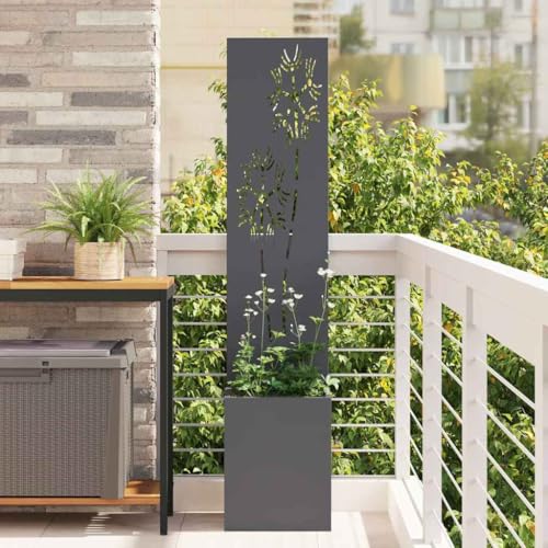 Écran de confidentialité anthracite compact 32x140cm toile résistante
