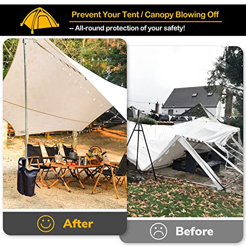 Orgrul 4 Pack Gazebo Weights Bags, Gazebo Weight 1680D Heavy Duty Sand Bags with Buckle, Weight Bags Tent for Pop up Canopy Tent Sun Shades, Sun Umbrella, Trampolines Weight Feet Bag 2 Orgrul 4 Pack Gazebo Weights Bags, Gazebo Weight 1680D Heavy Duty Sand Bags with Buckle, Weight Bags Tent for Pop up Canopy Tent Sun Shades, Sun Umbrella, Trampolines Weight Feet Bag - Image 2