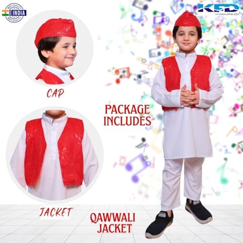 Image of Kaku Fancy Dresses Qawwali Jacket For Dance Costume /Qwwali Dance Fancy Dress Jacket for Kids
