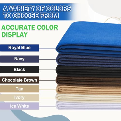 Image of XSEINO Navy Large Felt Fabric 36 inch X 36 inch(1 Square Yard), 1.4 mm Thick Soft Felt Fabric Sheet for Crafts, Blue Series Colors Soft Nonwoven Fabric, Fit for Decoration, Sewing, DIY Crafts