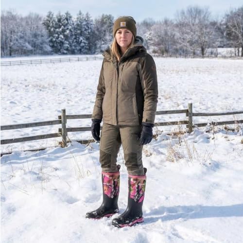 WOVENPAK Rubber Boots for Women, Waterproof Rain Boots Women, Insulated Hunting Boots, Neoprene Garden Mud Boots All Season for Hunting, Gardening, Farming, Size 8 - image 2