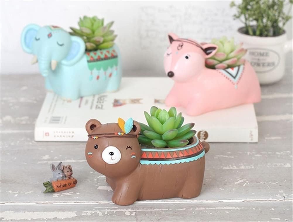 楽天1位 植木鉢 フォーチュンツリー グリーンディル 樹脂植木鉢 肉付き鉢植え 漫画うさぎ 可愛い クリエイティブ オールドパイルポット 大口径 Rachelbaptista Com Br