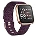 KIMILAR Woven Band Compatible with Fitbit Versa/Fitbit Versa 2 / Fitbit Versa Lite Edition, Large Small Woven Fabric Breathable Men Women Versa Replacement Band for Versa Smartwatch