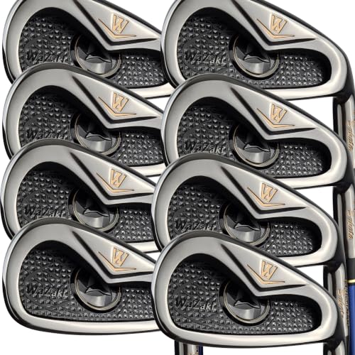 Japan WaZaki Cyclone IIIs Single Iron or Set USGA R A Rules Golf Club,Smoked Finish,Cyclone III Model,Regular Flex,65g Graphite Shaft,RH,4-SW,Pack of 8