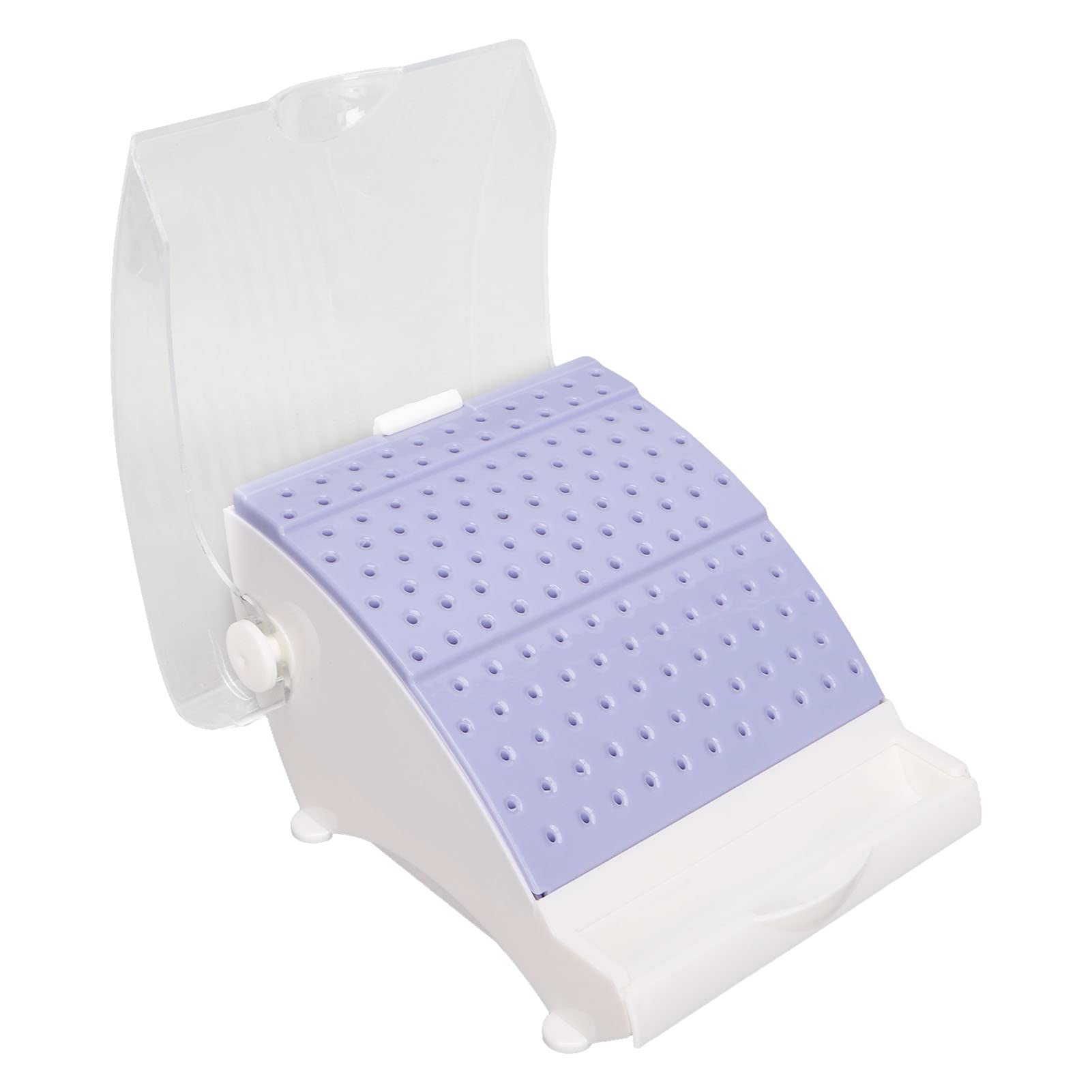 Bloc de Fraise Dentaire 142 Trous Support de Fraise pour Boîte de Fraise, Organisateur de Fraise Dentaire Annhua en Plastique avec étui de Protection pour Aiguille, Fraise, Lime