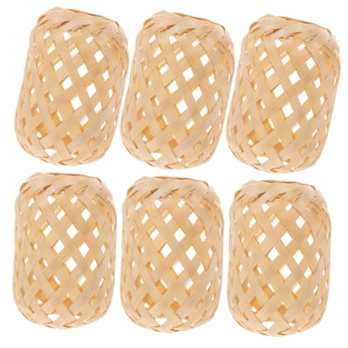 Happyyami 6pcs Woven Lanterns Craft Kit for Home Decor Tiny Lanterns for Party Decoration and Crafts Making for Creative Projects