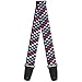 Produktbild buckle-down gs-w31312 Gitarrengurt  Mini Sterne schwarz/pink/blau/weiß, 5,1 cm breit & 73,7137,2 cm Länge