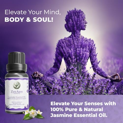 Image of 100% Pure Lavender Essential Oil | Therapeutic Grade | Calming & Relaxing Aromatherapy Oil | Skin & Hair Care | FDA Approved | GMP, IFRA, ISO Certified- 15ml Pack of 2