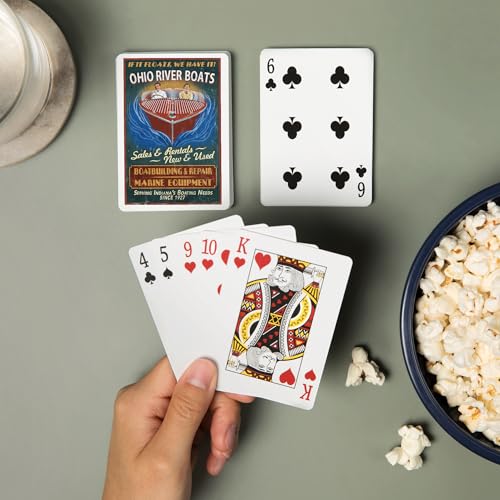 Baraja de cartas poker Ohio River Lantern Press miniatura 2
