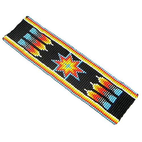 Southwestern Native Style Seed Beads Beaded Hard Cuff Bracelet2