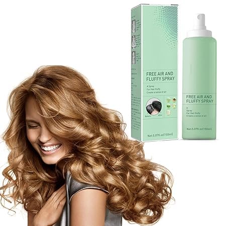 Lezpzay Dry Hair Spray,Leave-in Dry Hair Spray Fluffy Hair, Magic Dry Hair Spray, Fluffy Volume Lift Hair Spray with Oil Control, Fluffy Texturising Dry Volume Hair Spray for More Volume, 150 ml
