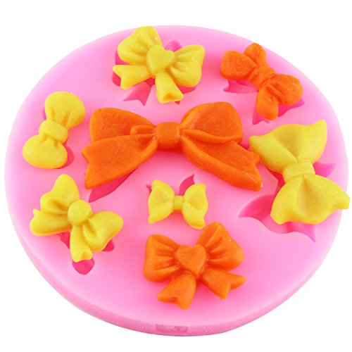 Mujiang 8 Mini Bows Fondant Mold Silicone Sugar Craft Cake Decorating Molds #TOP1