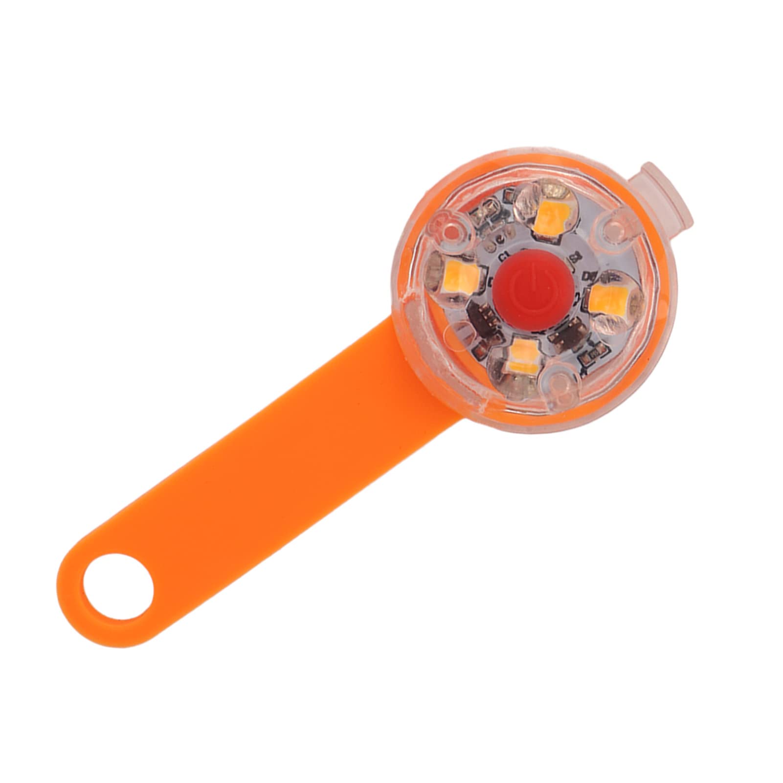 Luce a LED per cani, ricaricabile tramite USB, impermeabile IPX7, con 3 modalità di illuminazione, per collare, borsa, bici e animali domestici. (Arancia)