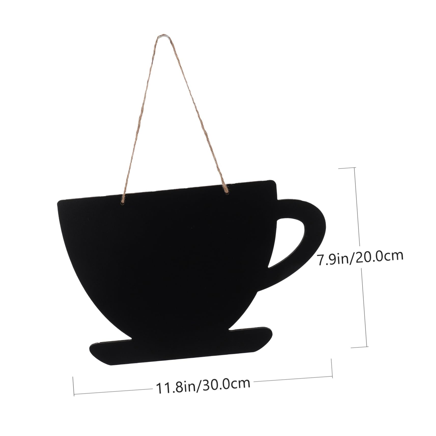 Happyyami 1pc Hanging Blackboard Message Board Ornament Wooden Chalkboard Decor for Weddings Crafts Party Favors and Restaurant Displays