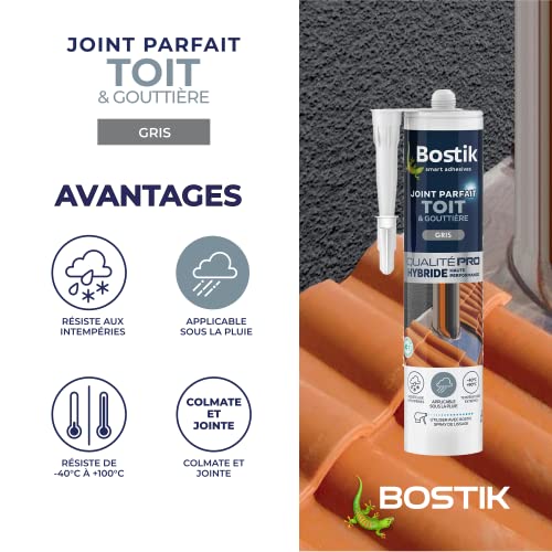 Bostik Perfect Seal For Roof And Goutiers 290 Ml Grey #TOP3