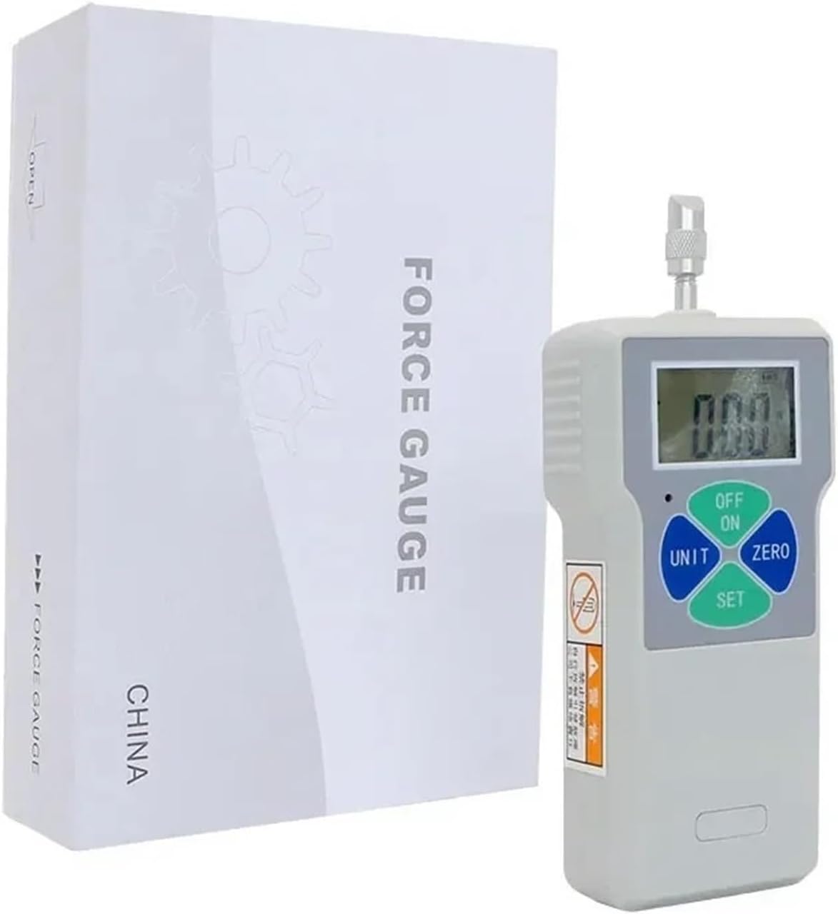 Digital Push Pull Force Gauge Portable Dynamometer Tester Meter Economical for Heavy-Duty Tasks(3N)