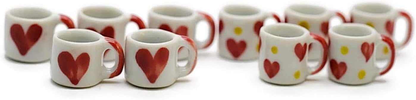 10 Mix Lovely Sweet Coffee Mug Tea Cup – Ceramic Tabletop Display Décor No.220 image 2
