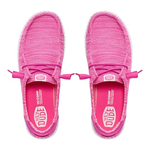 Image of HEYDUDE Women's Wendy Stretch Sox Slip On Loafer | Lightweight Stretch Mesh Easy On | Elastic Laces, Sock Like Fit