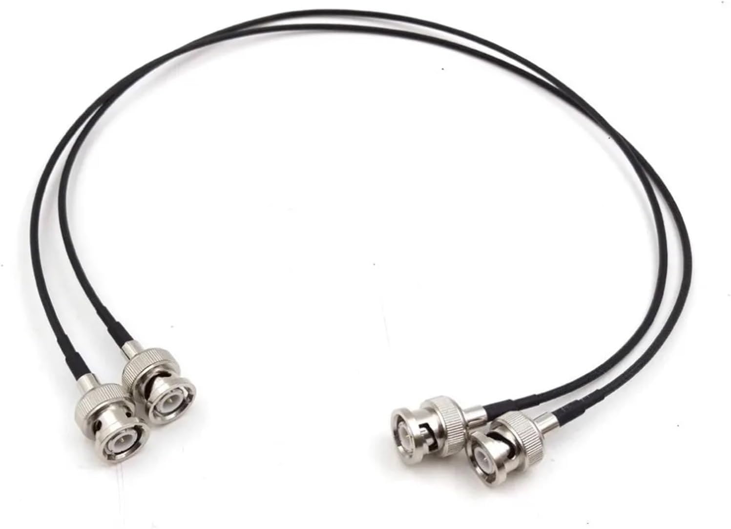 Ultra-Soft SDI Video Signal Cable, Camera Monitor SDI line, BNC to BNC Plugs Elbow, SDI Pigtail. Camera RF coaxial Cable 4.(Straight to Elbow,10m)