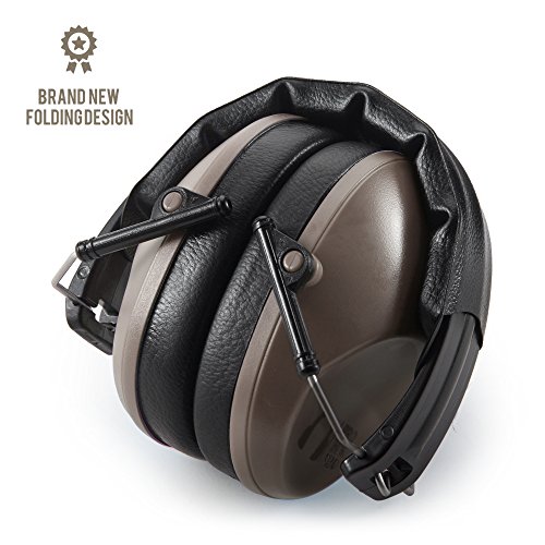 Pro For Sho 34dB Shooting Ear Protection - Special Designed Ear Muffs Lighter Weight & Maximum Hearing Protection - Standard Size, Coyote Brown - Thumbnail 3