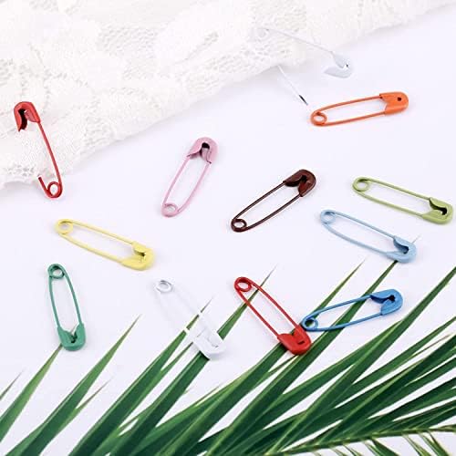 150Pcs Colored Safety Pins - 19mm Mini Craft Safety Pins for Clothes, Needlework Badge Pins, Small Safety Pins for Sewing DIY Crafts Art Craft Sewing and Jewelry Making