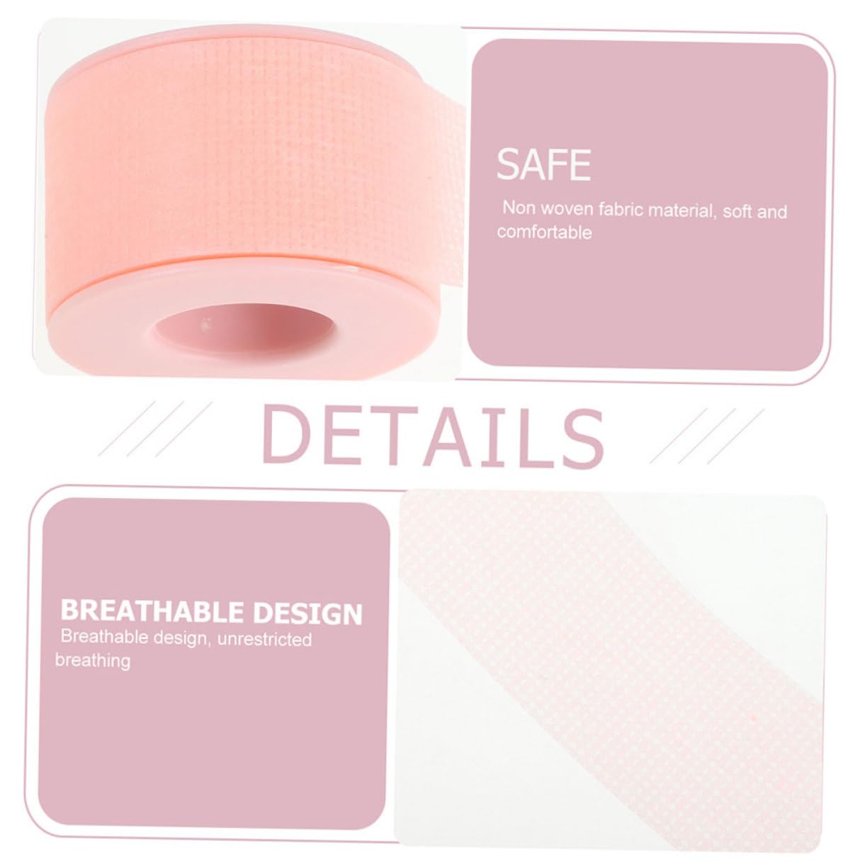 SOESFOUFU Eyelash Adhesive Tapes 2 Rolls Comfortable Lash Tape for Eyelash Extension Pad Makeup Salon