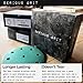 Serious Grit - 5-Inch 9-Hole Sanding Discs Assortment - 80, 120, 150, 180, 220 Grit (10 of Each) - Heavy-Duty Hook & Loop Film Discs - Sandpaper for Random Orbital Sanders - 50 Pack Box