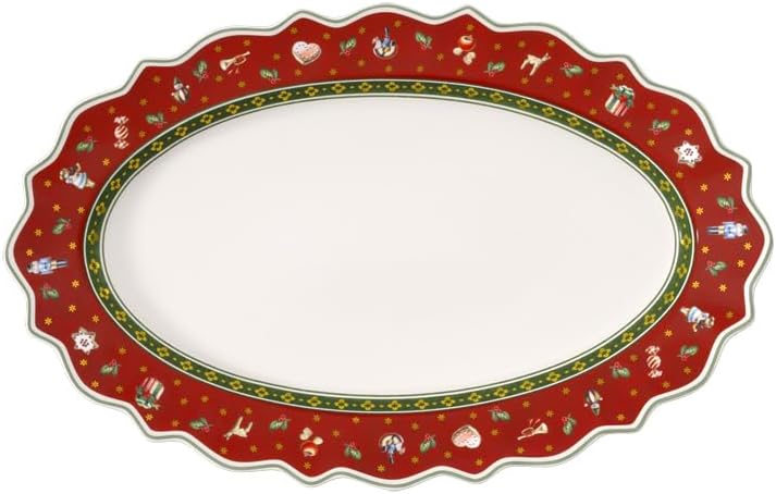 Villeroy & Boch Delight 50 x 31 cm Oval Platter, Red