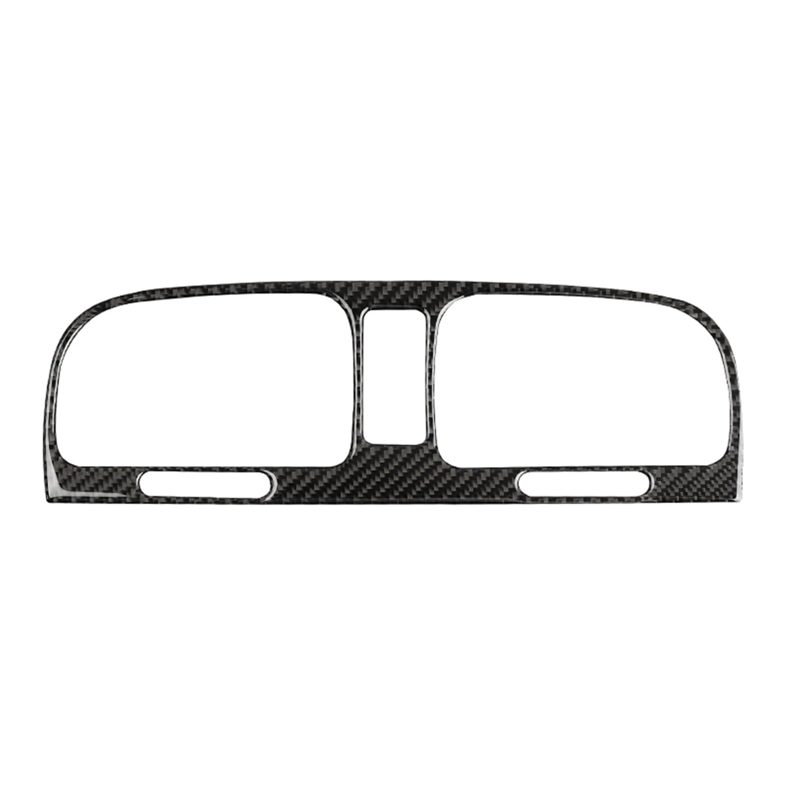 Wsbojxth Black Repair Patch Compatible With Vw For Golf 6 For Gti R Mk6 2008-2012 Carbon Fiber Interior Middle Air Vent Frame Decoration Stickers Trim Car Accessories(Black)
