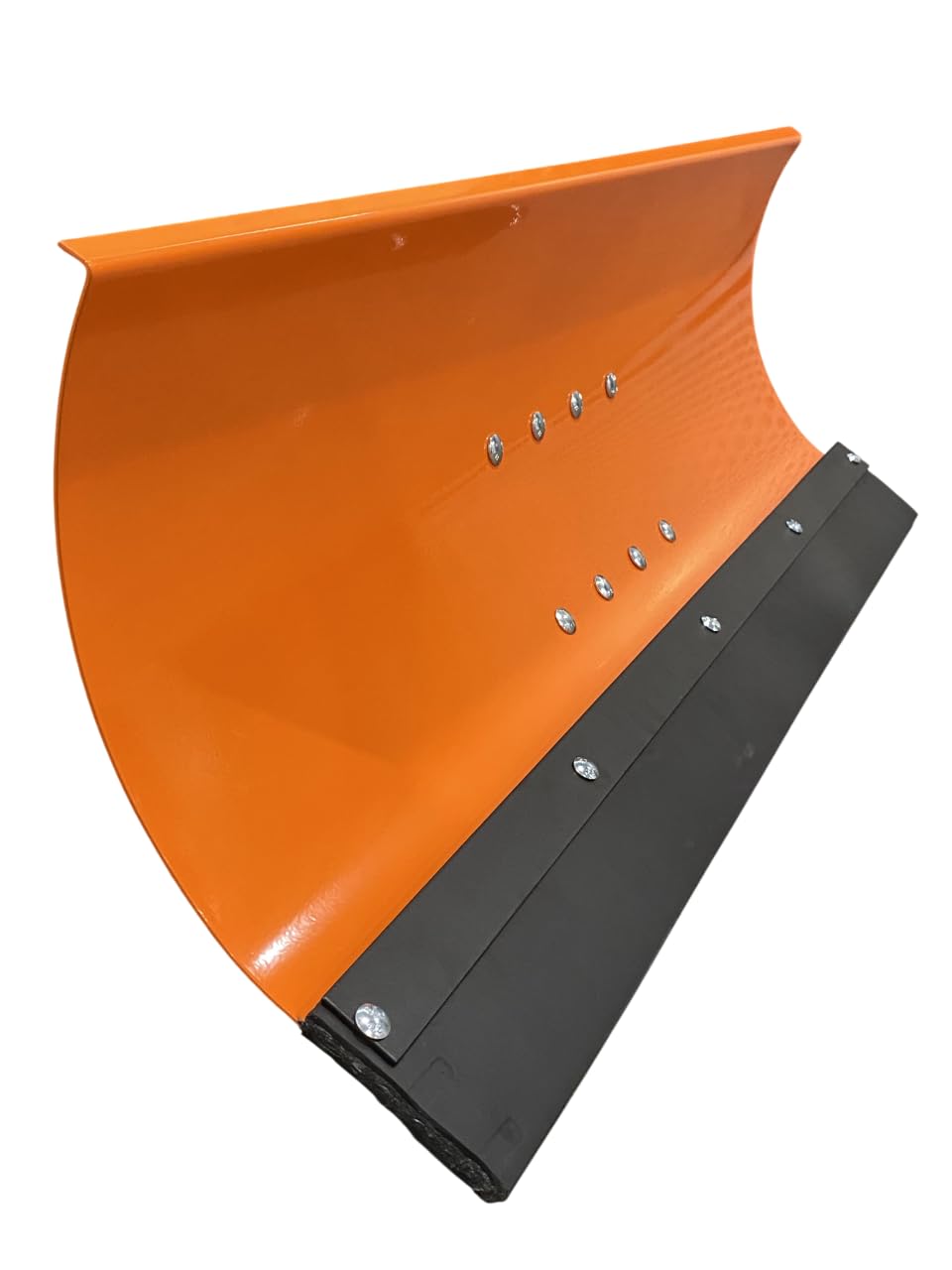 SRM Design Schneeschieber Schneeschild Schneepflug Räumschild Universal für Einachser und Rasentraktor Orange Breite 125 cm x Höhe 40 cm 5-stufig schwenkbar verstellbar