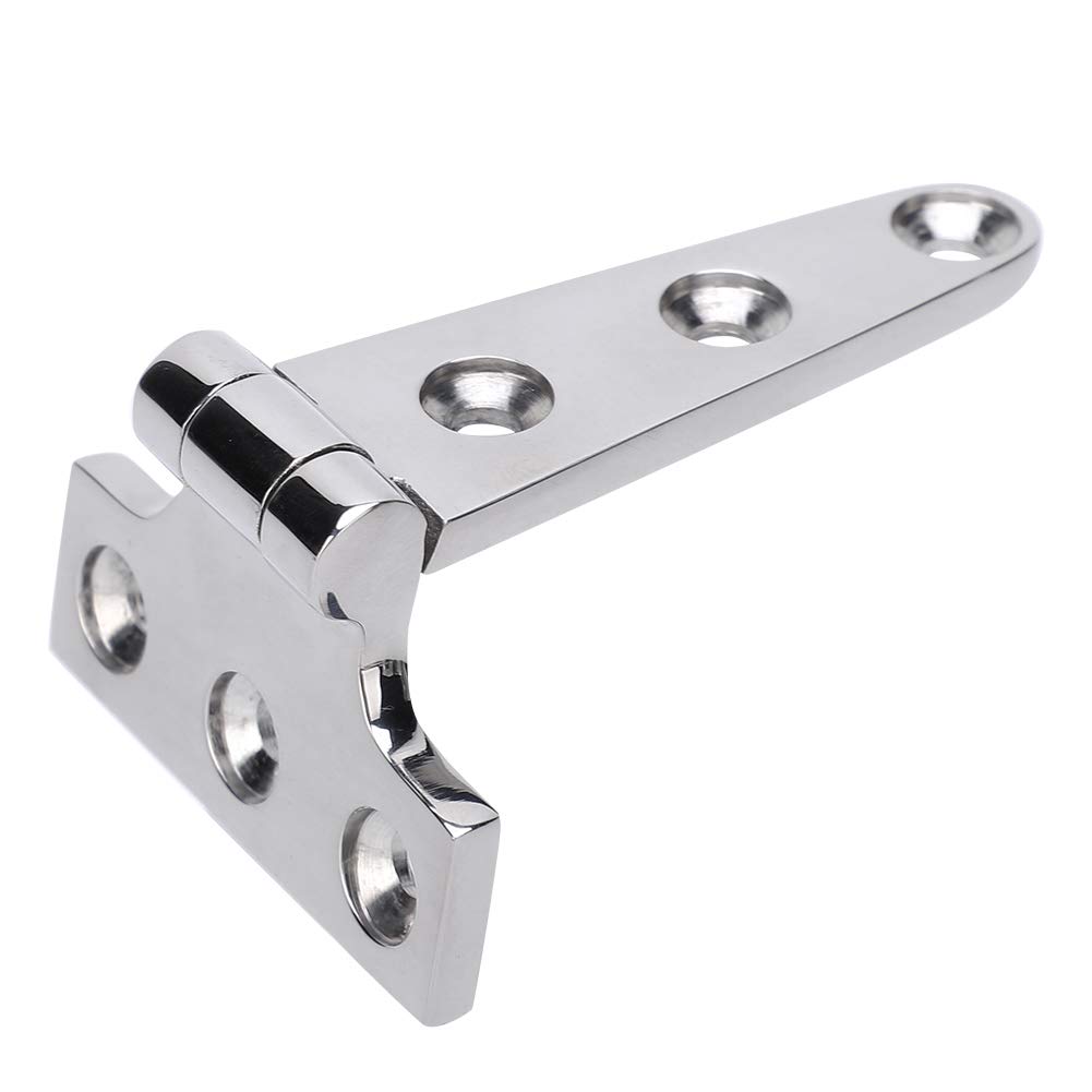 2 PCS Stainless Steel Hinges Marine, T Shape Boat Hinges Heavy Duty Strap Hinge Ship Accessories Marine Hardware for Gate and Boat (S(283 X 180mm / 11.14 X 7.09in))