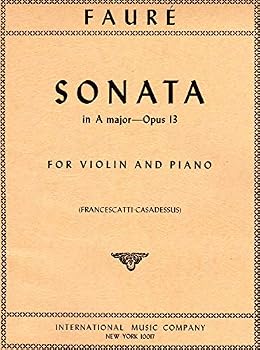 Unknown Binding Faure : Sonata in A major- Opus 13. For Violin and Piano Book