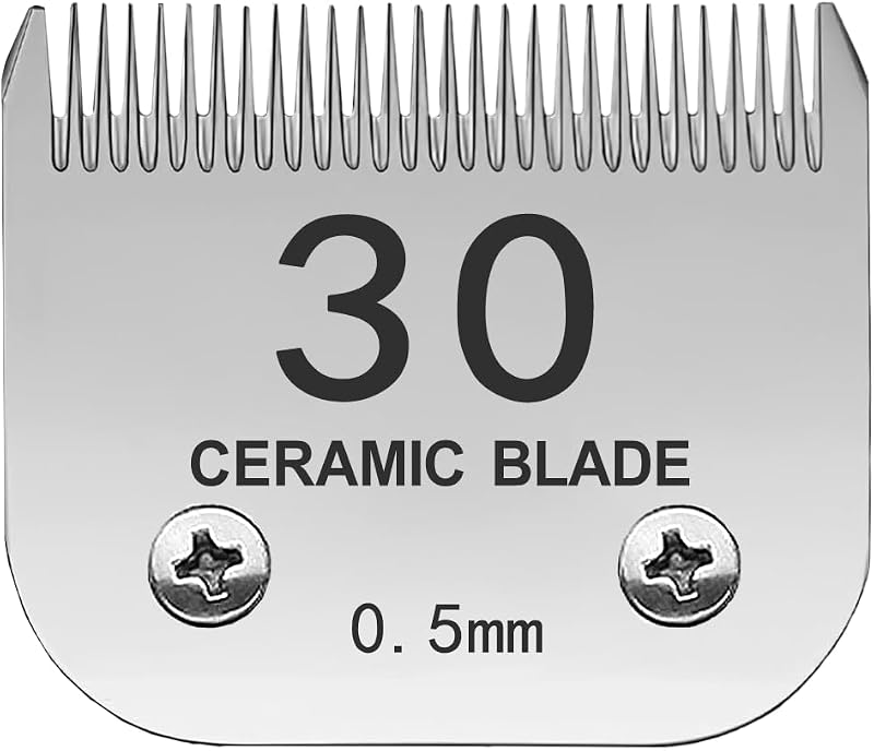 Lâmina de Reposição para Máquina de Tosa de Cães TRAH 30#, Cerâmica, Corte de 0,5 mm