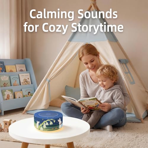 Image of Kipcush White Noise Machine for Baby & Adults, Sleep Sound Machine with 30 Soothing Sounds, 8-Color Night Light, Memory Function, White Noise for Sleeping, Nursery, Office, Travel, Relaxation