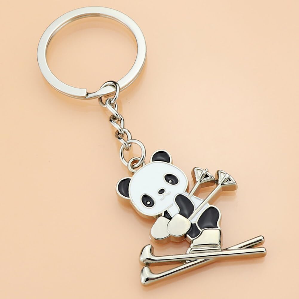 Metal Ice Skating Pendant Keychain Ice Skate Keychain Hanging Accessories Key Rings Bag for Car Keys Purse Handbag