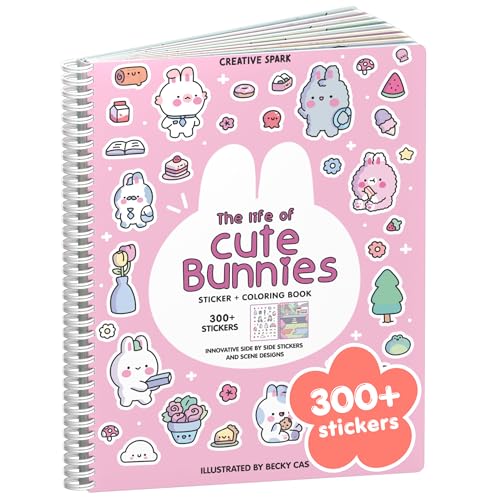 Life of Cute Bunnies 300+ Kids Sticker Book by Cupkin