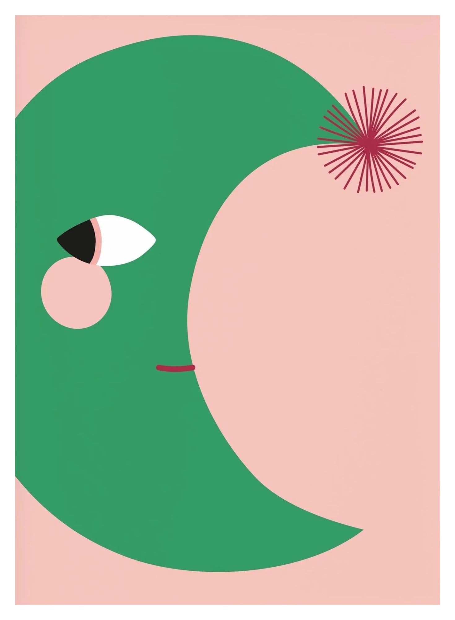 XENITE Wall Art Canvas Prints Personalized Kids Minimalist Poster Cute Playful Prints Portrait Girl Nursery Canvas Painting Wall Picture Children's Room Decor(R,40X50cm)