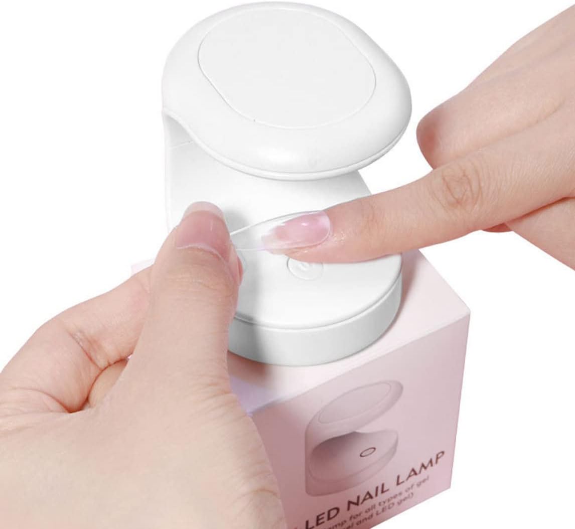 Gcroet LED UV Nail Lamp for Gel Nail Polish, Curing Lamp Nail Dryer, Portable Nail Art Gel Polishing Curing Lamp,White Nail Dryer lamp,Mini Nail Dryer,led Nail Dryer,Gel Polish Curing : Beauty & Personal Care