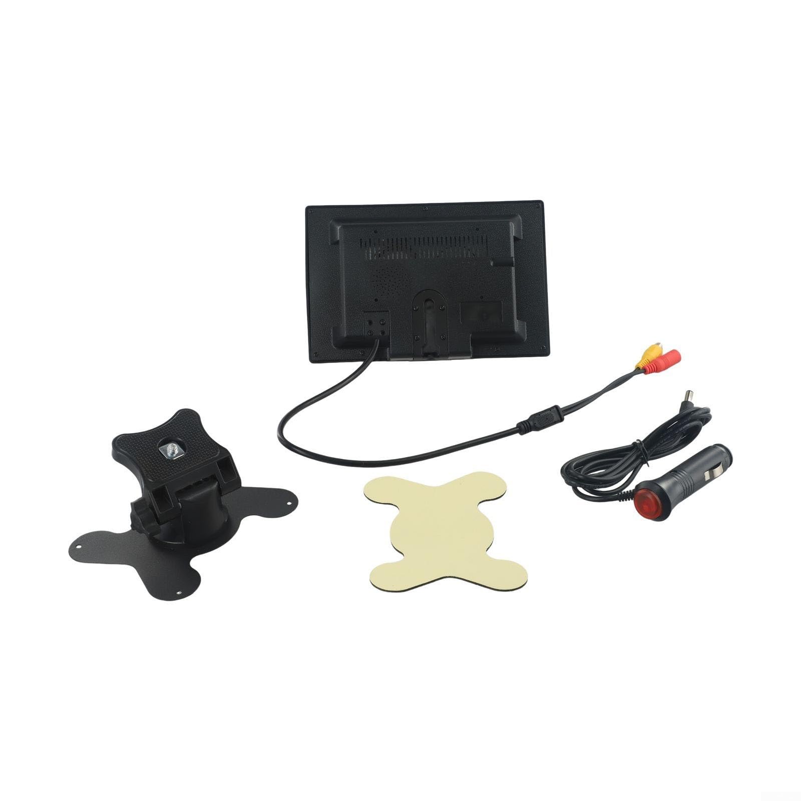 Kit moniteur de recul LCD couleur TFT 7" avec double entrée AV pour caméra de recul, télécommande infrarouge, compatibilité 12 V/24 V, affichage d'aide au stationnement