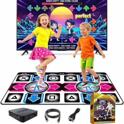 Dance Mat for Kids, Double Dancing Mat with Interactive Dance Pad Games by Quanwuhang - Used condition - US$68.37
