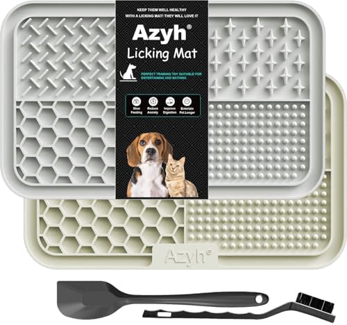 Leckmatte Für Hunde & Katzen – Mit Saugnäpfen, Slow Feeding, Beruhigend Bei Angst & Trennungsstress